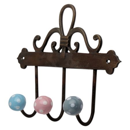 Multi Dot Ceramic Iron Hooks